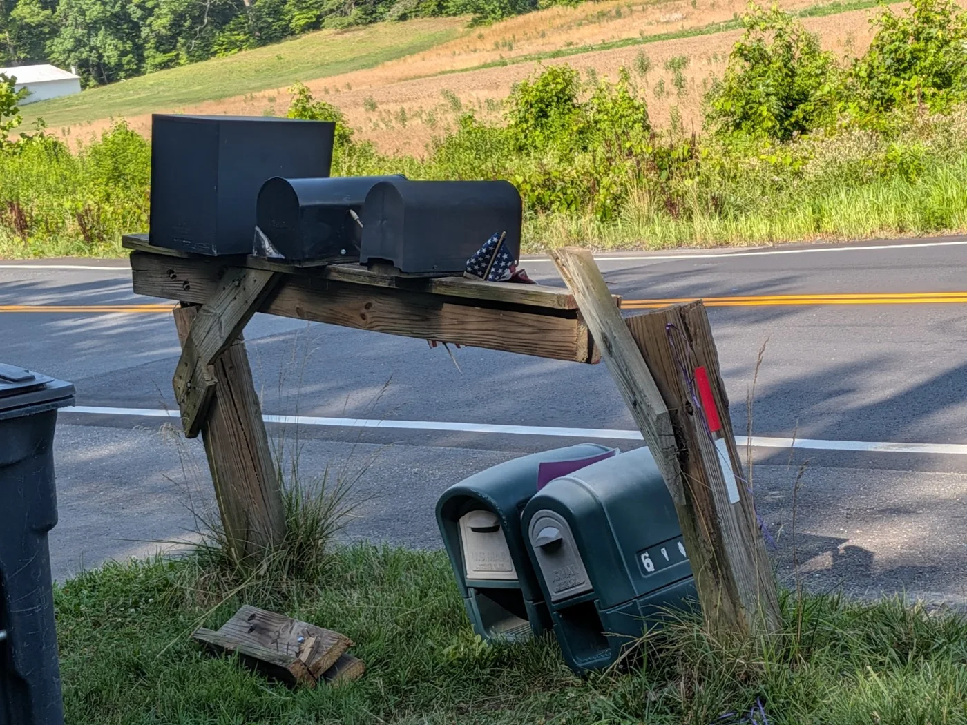 Destroyed mailbox support before repair